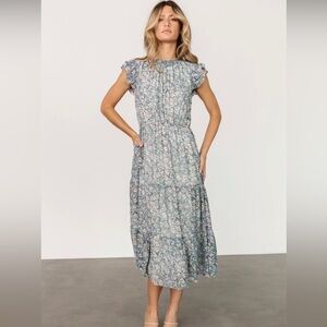 🆕Baltic Born Azia Ruffle Sleeve Midi Dress - XS